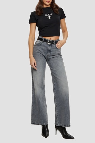 T-shirt cropped - Noir