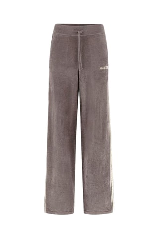 Pantalon wide legs en velours - Mauve