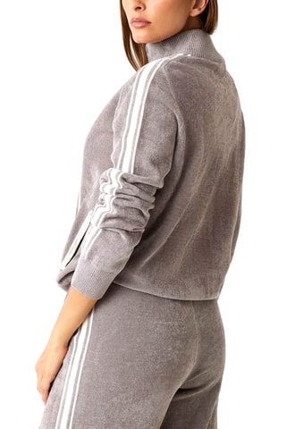 Sweat en velours - Gris
