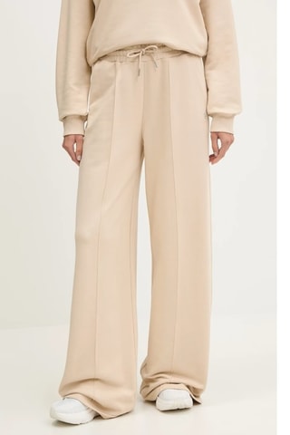 Pantalon wide legs taille haute - Beige