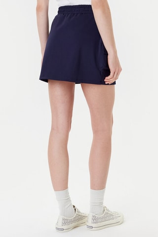 Minijupe taille haute - Bleu marine