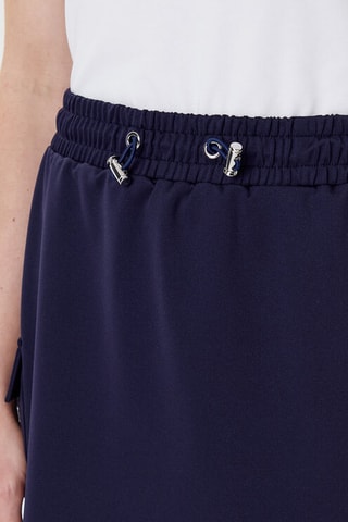 Minijupe taille haute - Bleu marine