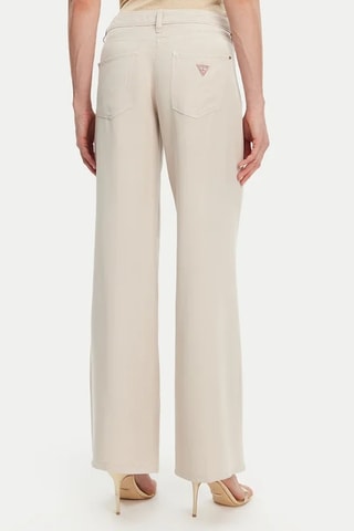 Pantalon palazzo taille haute - Ivoire