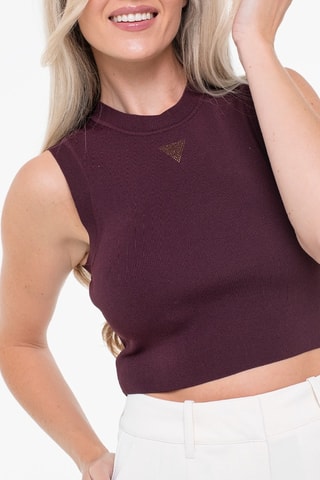 Crop top - Marron foncé