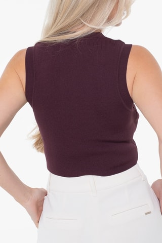 Crop top - Marron foncé