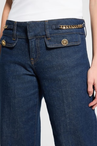 Jean taille haute - Bleu marine