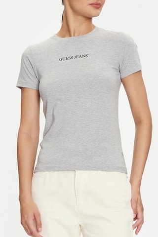 T-shirt slim - Gris clair chiné