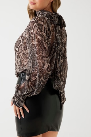 Blouse - Noir et marron clair