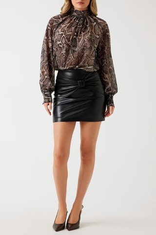 Blouse - Noir et marron clair