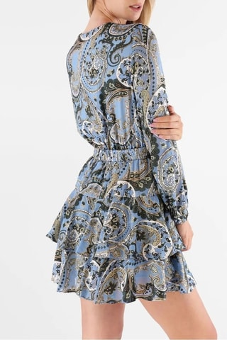 Robe patineuse - Ciel et anthracite