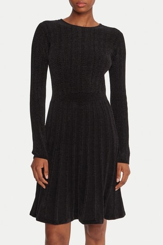 Robe patineuse - Noir chiné