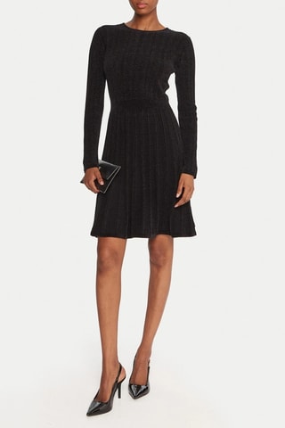 Robe patineuse - Noir chiné