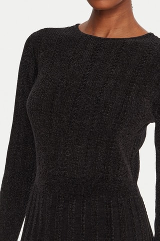 Robe patineuse - Noir chiné