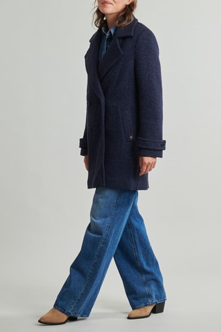 Manteau en laine - Bleu marine