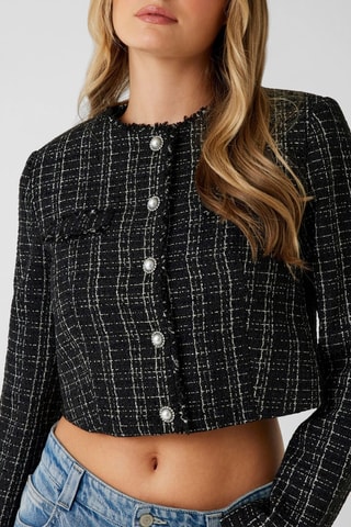 Veste en tweed - Noir