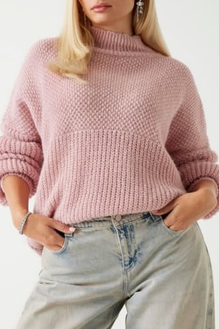 Pull en alpaga - Rose