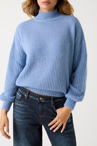 Pull en alpaga - Ciel