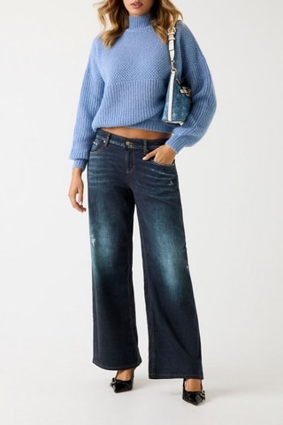 Pull en alpaga - Ciel