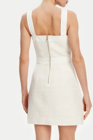 Robe patineuse en tweed - Blanc