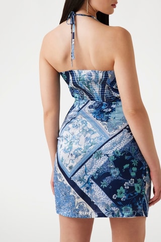 Robe droite - Bleu cobalt