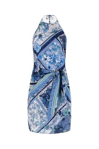 Robe droite - Bleu cobalt