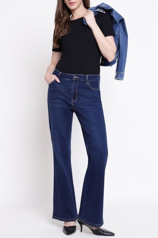 Jean bootcut - Bleu foncé