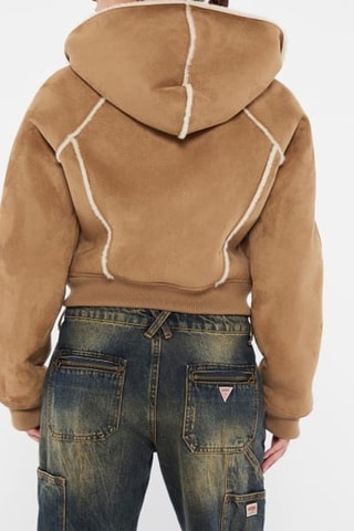 Veste à capuche - Camel
