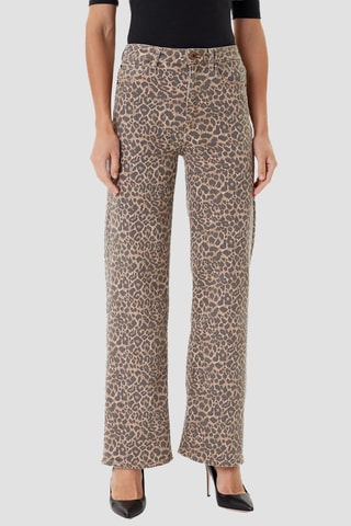Jean wide legs - Beige et taupe