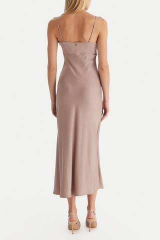 Robe midi - Taupe