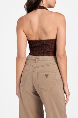 Crop top - Marron chiné