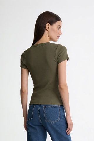T-shirt slim - Kaki