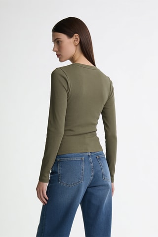 T-shirt slim - Kaki