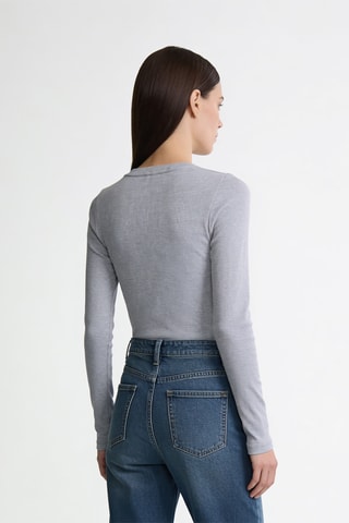 T-shirt slim - Gris