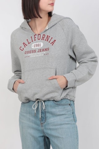 Sweat à capuche - Gris clair chiné