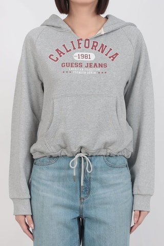 Sweat à capuche - Gris clair chiné