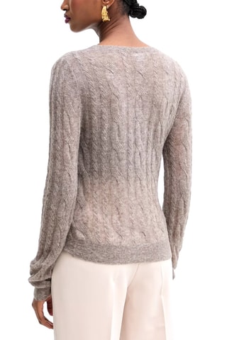 Pull en laine et alpaga - Taupe