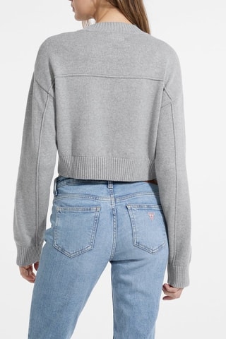 Pull court - Gris chiné