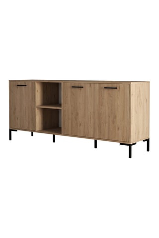 Buffet 3 portes Imitation bois - 180 x 80 x 45 cm