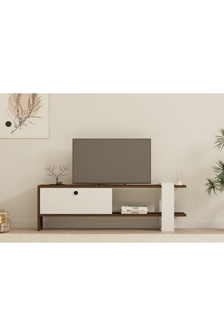 Meuble TV 1 abattant Gaye - 120 x 36,8 x 25 cm