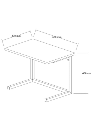 Bureau Sparkle - 60 x 40 x 47-73 cm