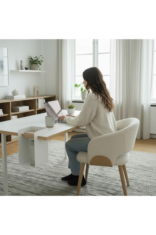 Organisateur de bureau - Blanc - 20 x 20 x 36 cm