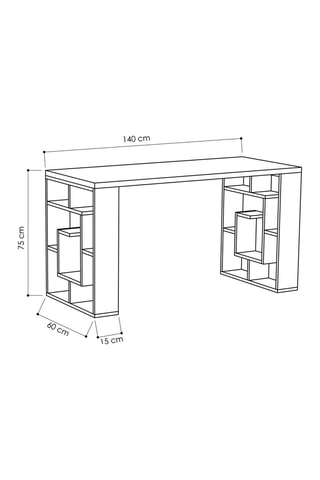 Bureau   - 140 x 60 x 75 cm