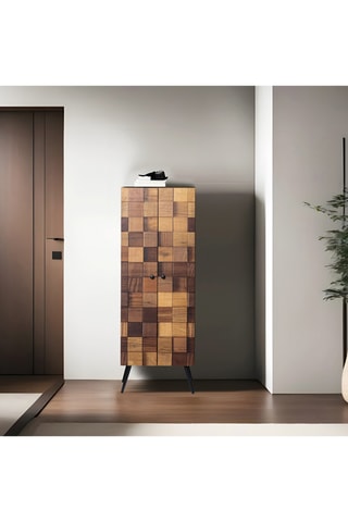 Meuble de rangement 2 portes Kofin - 51 x 140 x 32 cm
