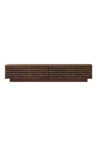 Meuble TV 2 abattants en chêne  - 180 x 35 x 40 cm