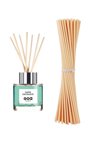 Ambientador de varillas Goatier - Sapin Enchanté - 200 ml  y 7 varillas de ratán - 20 cm