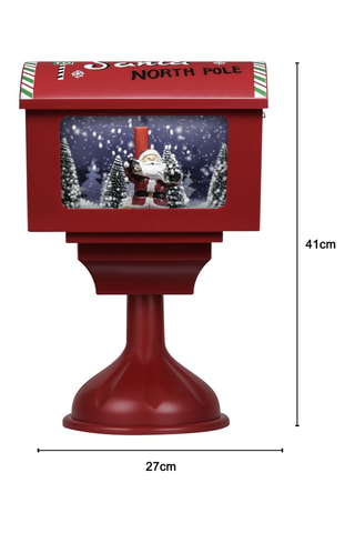 Buzón con música LED - 41 cm - Rojo
