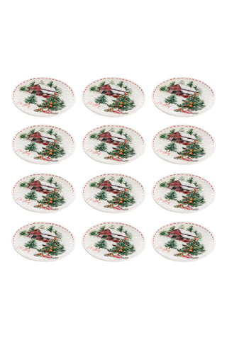 8 platos llanos de Navidad - 20 cm