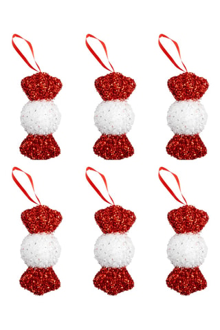 6 adornos de Navidad - 6 x 15 cm