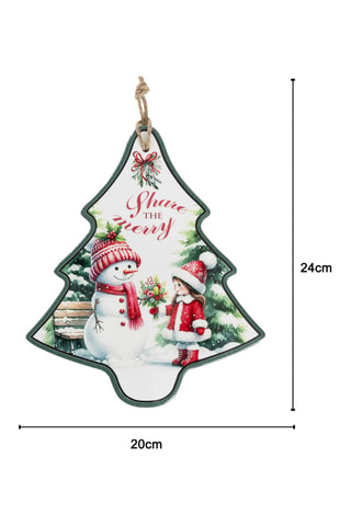 6 adornos de Navidad de cerámica - 20 x 24 cm
