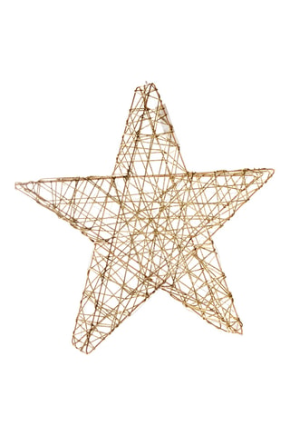 Estrella con LED - 50 x 8 cm - Dorado